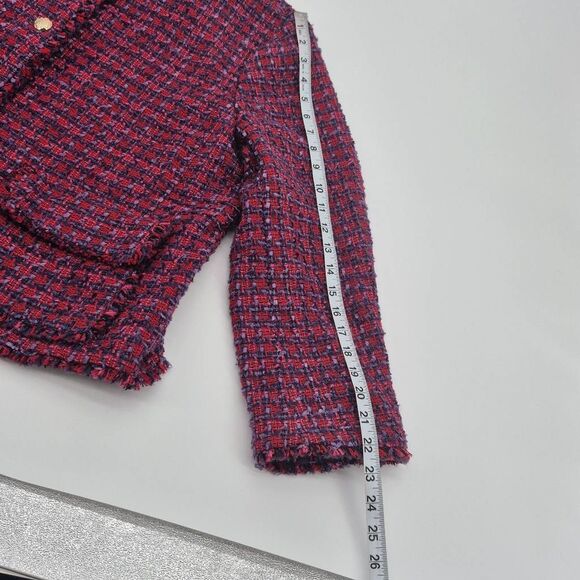 Talbots Women’s Size 18 Tweed Jacket Blazer Pink Purple - Picture 8 of 10